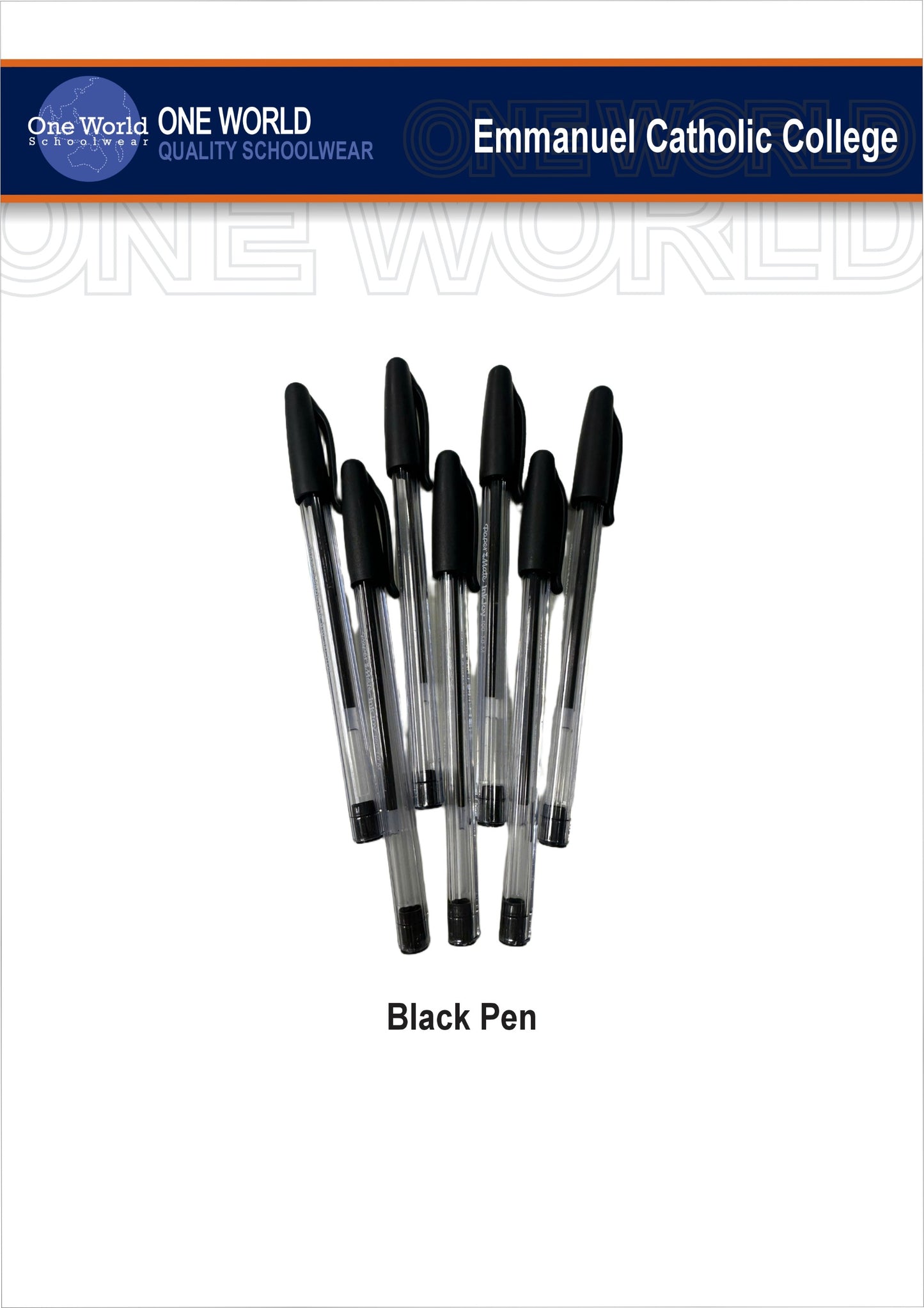 Stationery - Black Pen