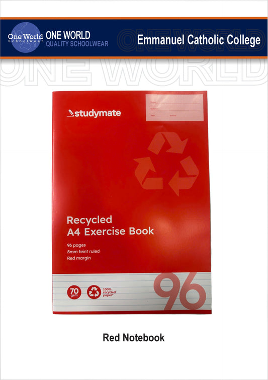 Stationery - A4 Notebook - 96 Lined Pages